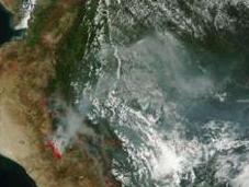 Signals Climate Change Visible Record Fires Give Massive Floods Peru