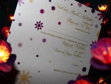 Snowflake Wedding Invitations, Fairy Lights Sparkle!