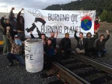 Climate Activists Blockade Terminal, Demand Halt Crude-by-Rail Traffic Pacific Northwest