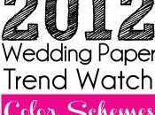 2012 Wedding Paper Trend Watch Color Schemes