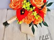 Anniversary Gift Fall Calla Roses Wedding Bouquet Paper!