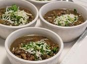 Slow Cooker Lentil Soup with Mushrooms Parmesan Gremolata