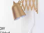 Gilded Accordion Sconce