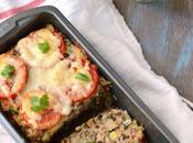 Vegetarian Meatloaf (with Rice Lentils) with Checca Suace
