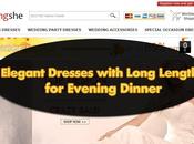 Elegant Dresses with Long Length Evening Dinner