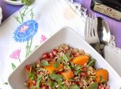 Brown Rice Salad with Roasted Butternut Squash Pomegranates
