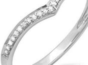 Silver Crystal Chevron Ring!!