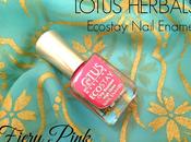 Lotus Herbals Ecostay Nail Enamel Fiery Pink