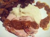 Roast Pork Tenderloin Mushrooms Mustard Sauce....