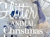 Glitter Dino Animals Christmas Decorations.