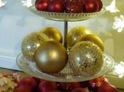 Make Christmas Table Decoration Using Cake Stand Baubles, Creating Centerpiece Festive Setting