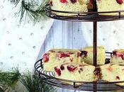 Cranberry Cake with Warm Butter Sauce Sugared Cranberries