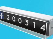 2015 FlapIt Analog Social Stats Counter