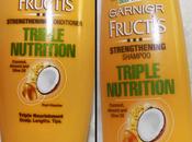 Initial Self-evaluation with Garnier Fructis Triple Nutrition Shampoo Conditioner Happy Hair Challenge!