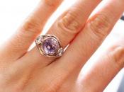 Jewel Week Bezel 3-Stone Ring with Amethyst Diamonds
