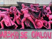 Painted Monument Soviet Army Bulgaria