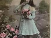 Number French Antique Valentine Postcard