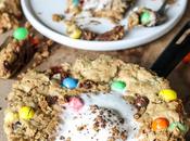 Oatmeal M&amp;M Peanut Butter Skillet Cookie