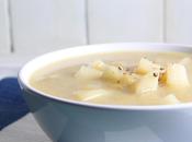Cheesy Leek Potato Soup Vegan