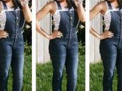 Editor’s Style Denim Overalls Floral Print