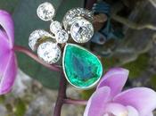 Jewel Week Antique Emerald Diamond Ring!