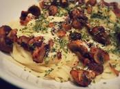 Spaghetti Carbonara with Mushroom ‘bacon’