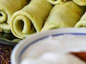 Kuih Dadar Kueh Ketayap Tayap Pandan Crepes Rolls with Sweet Coconut Filling