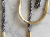 Covet: Linen Rope Brass Velde Necklace