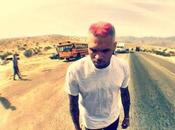Chris Brown Shows Rainbow Hair