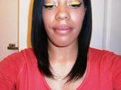 Makeup Look Bright Yellow