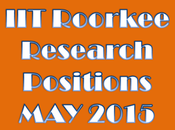 Roorkee Research Positions 2015