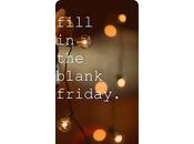 Fill Blank Friday Christmas Edition
