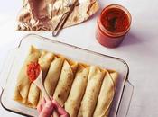 Roasted Onions Bell Pepper Pasta Sauce Spinach Ricotta Crepe Cannelloni (Vegetarian)