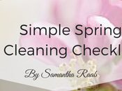 Simple Spring Cleaning Checklist