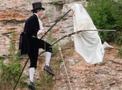 Couple Exchange Vows Tightrope Metres High