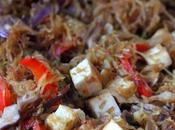 Spaghetti Squash, Shiitakes, Cabbage, Tofu