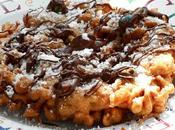 Chocolate Drizzle Funnel Cakes