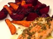 Oven Roasted Dinner with Marinated Salmon!