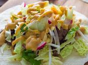30-Minute Ginger Beef Tacos with Peanut Sauce