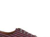 Sweet Stripes: Lanvin Striped Woven Silk Low-Top Trainers