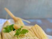 Vegetarian Tamales with Spinach, Corn Cheese Filling