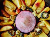 Beet Beef Burgers Blue Cheese Roasted Peach Mint Salsa