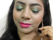 Olive Green Eyes Fuchsia Lips Feat. Maybelline Color Show Lipstick Flare
