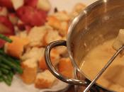 Cheese Fondue with Valentine Cocktail