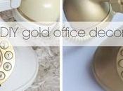 Gold Office Decor.