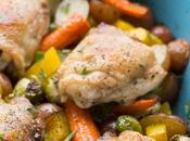 Roasted Chicken Vegetables with Miso-Honey Butter