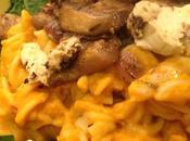 Pumpkin Rotini with Mushrooms Punk Rawk Labs Smoked Cashew Cheese