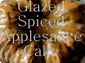 Caramel Glazed Applesauce Spice Cake