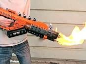 Builds Functional Call Duty Flamethrower With 1,200 LEGO Bricks