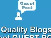 List Quality Guest Blogging Sites 2016